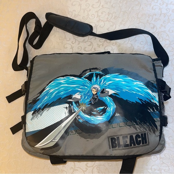 Anime Bleach Shoulder Bag Messenger Bag Padded Computer Bag Hitsugaya Toshiro - Picture 1 of 17